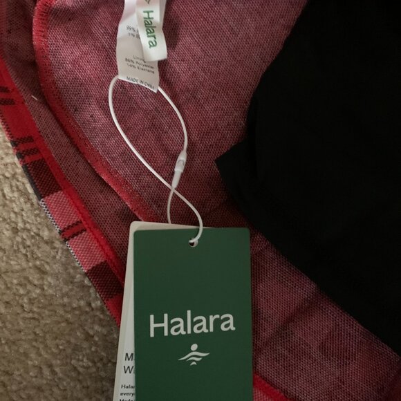 Halara Red Plaid High-Waisted Skirt - Picture 3 of 4